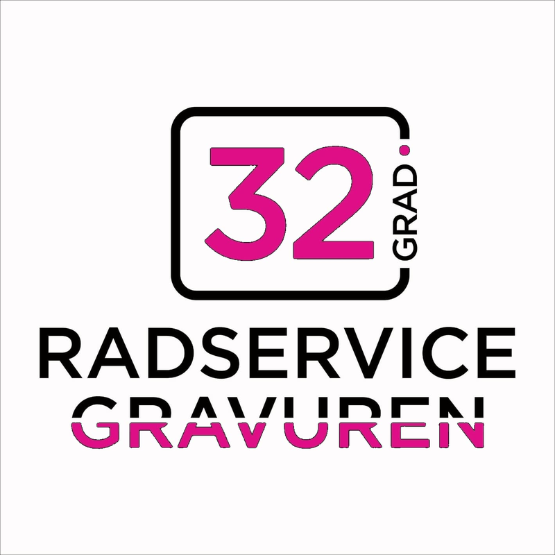 Logo 32 Grad – Radservice & Gravuren